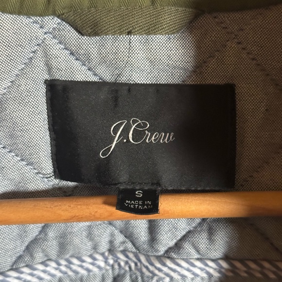 J.Crew Quilted Utility Jacket Olive Green Size Small - Picture 6 of 10